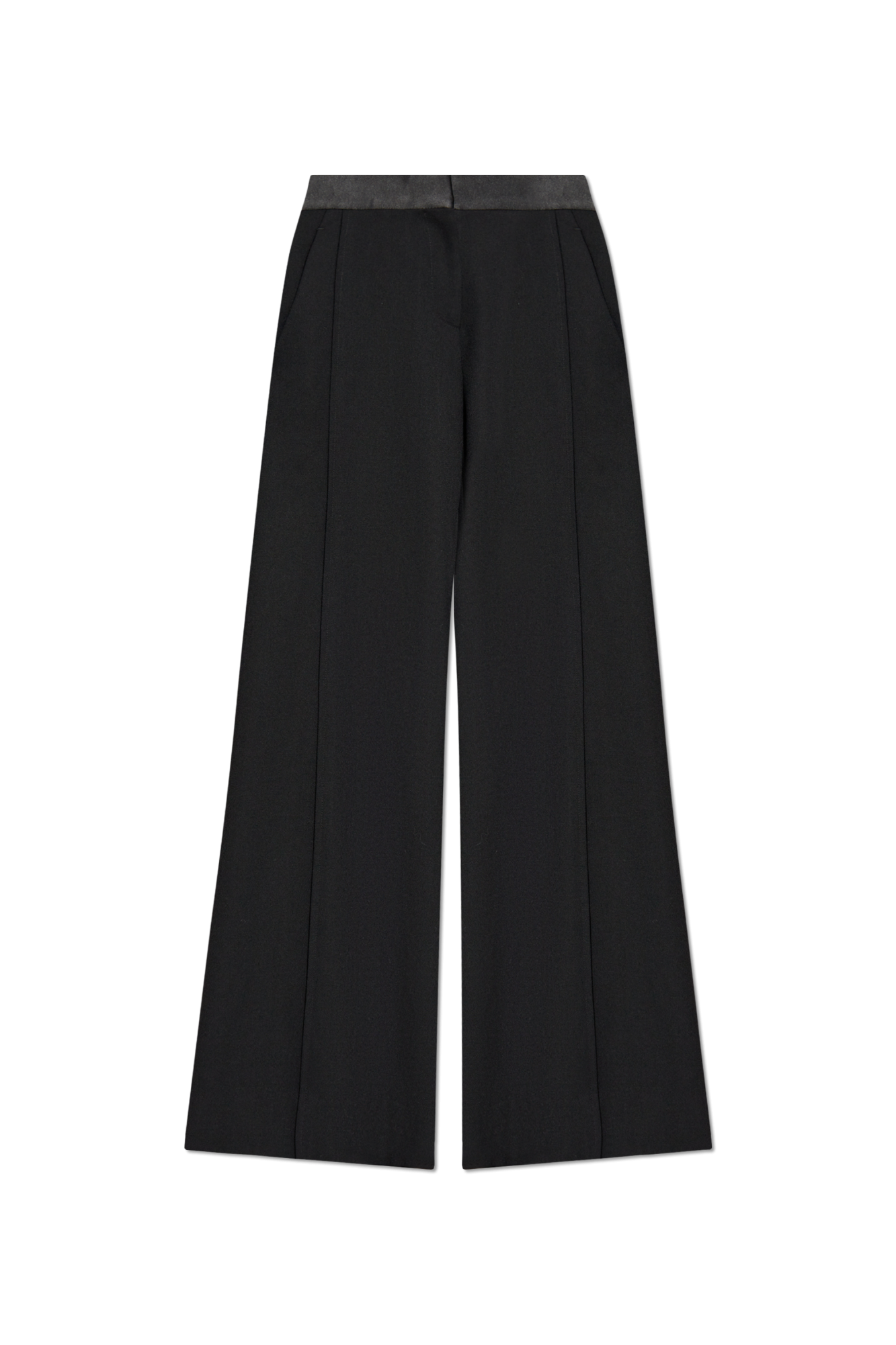Victoria Beckham Pants with satin waistband | Women's